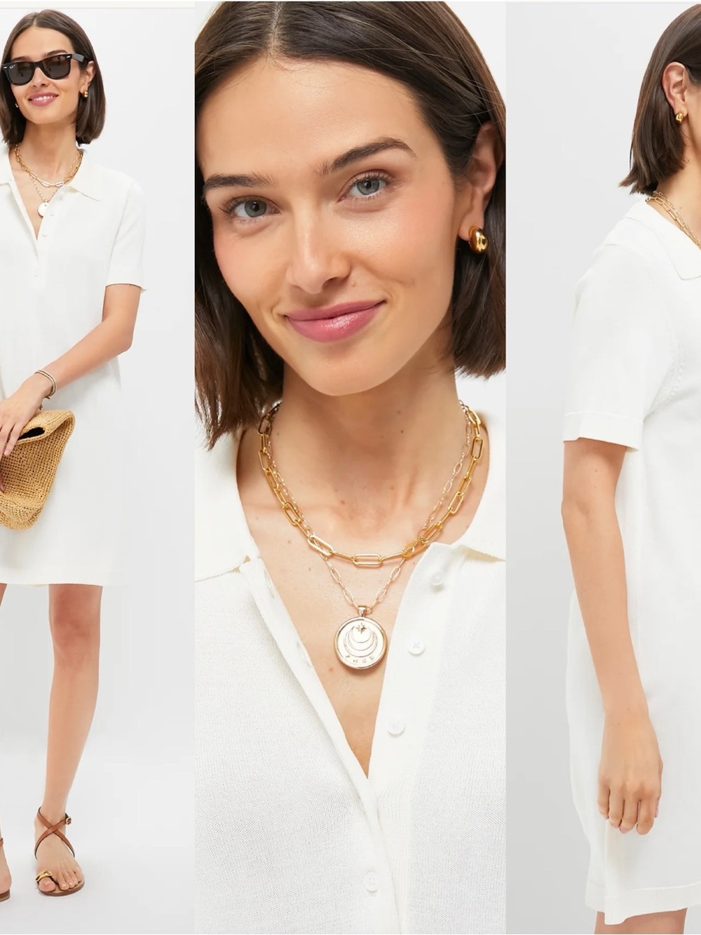 Tuckernuck Pomander Place Ivory Ridley Dress Spread Collar W/ Buttons Down Sz L